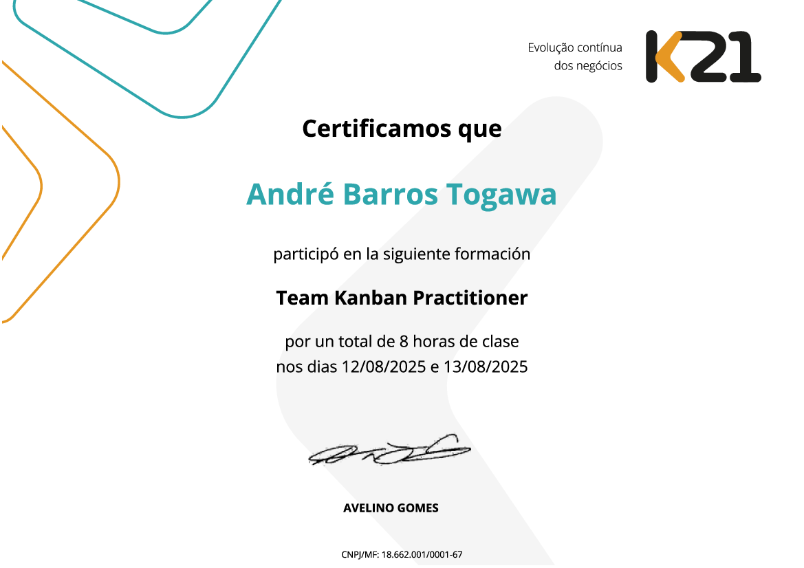 Certificado K21